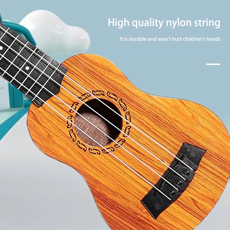 Đàn Ukulele 35 / 38 / 44cm 4 Dây Mini Bằng Nhựa ABS Giả Gỗ Cho Bé Màu Sắc