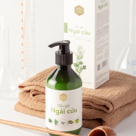 Dầu Gội Ngải Cứu Mộc Nhu 300ml - Dứt Điểm Gàu Ngứa + Nấm Da Đầu