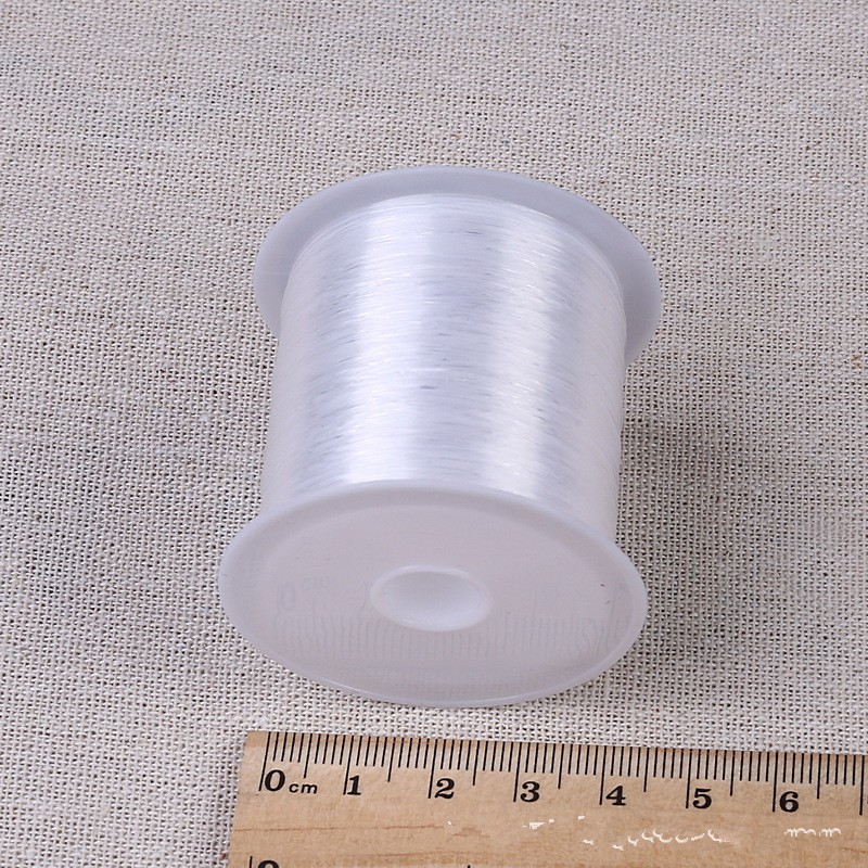 0.2-1mm cuộn dây cước không co giãn trong suốt,dây cá,dây thủy tinh,dây thủ công phụ liệu handmade