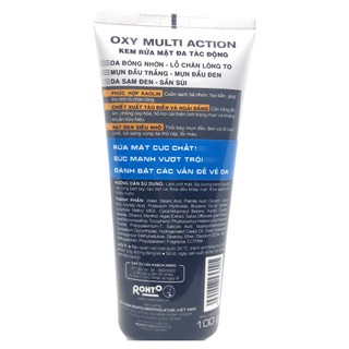Kem rửa mặt đa tác động Oxy Multi Action 100gram