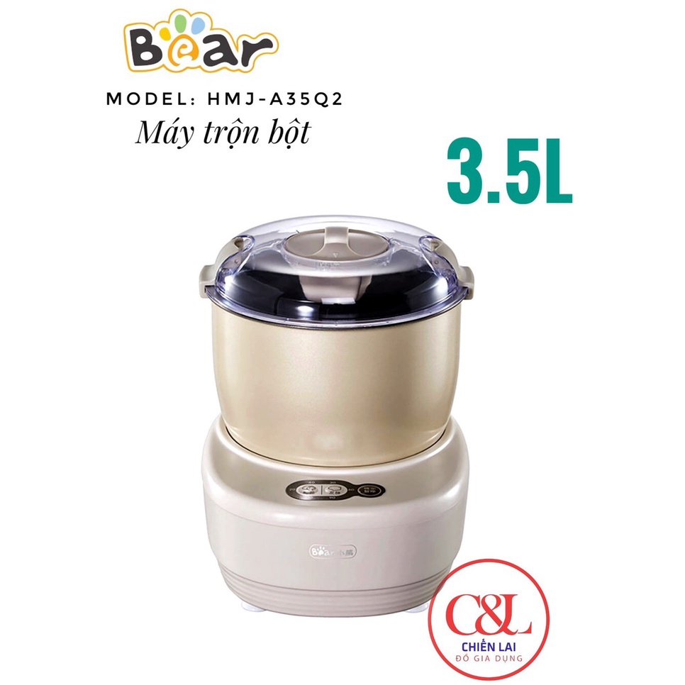 MÁY NHÀO BỘT TỰ ĐỘNG &amp; Ủ LÊN MEN BEAR A35Q2