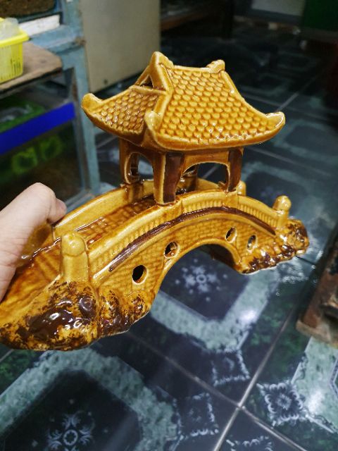 CẦU KIỀU TRANG TRÍ HỒ CÁ NON BỘ 25x7x15cm