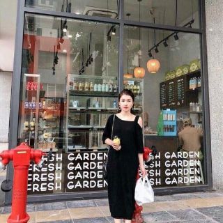 Đầm Suông Mẹ Và Bé Đính Nơ MS 1958