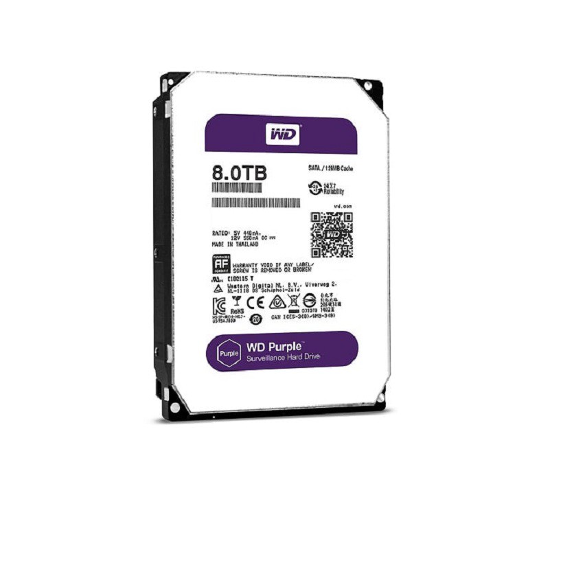 Ổ Cứng HDD Western Digital Purple 3.5 inch Sata 3 Chính Hãng Bảo Hành 3 năm