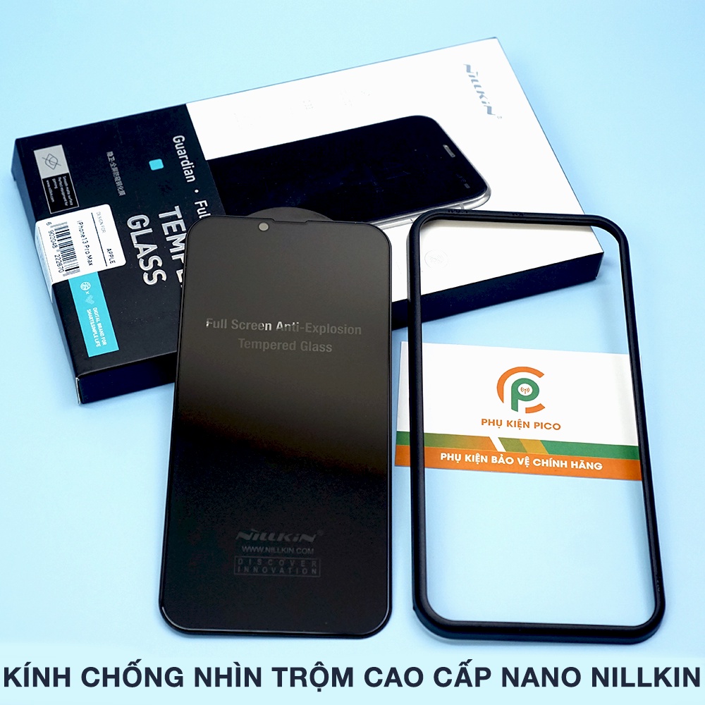 Kính cường lực chống nhìn trộm Iphone 13 Pro Max / 12 Series chính hãng Nillkin - Dán màn hình chống nhìn trộm Iphone