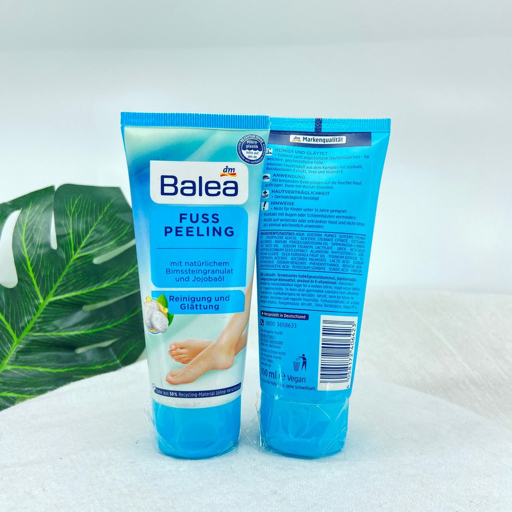 TẨY DA CHẾT CHO BÀN CHÂN BALEA FUSS PEELING balea đức