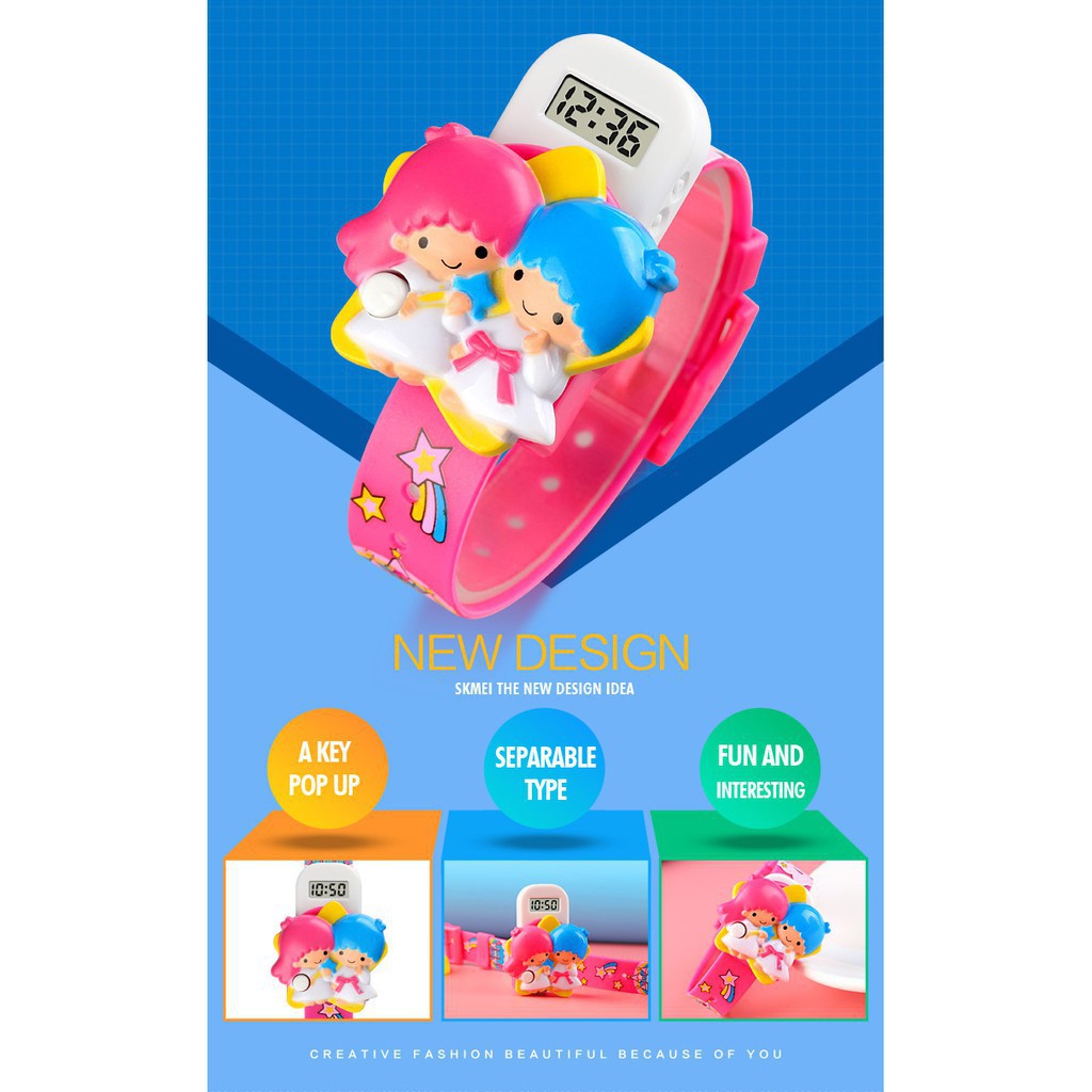 SKMEI 1749 Fashion Cartoon Children's Electronic Watch High Quality Waterproof Toy Gift Bracelet