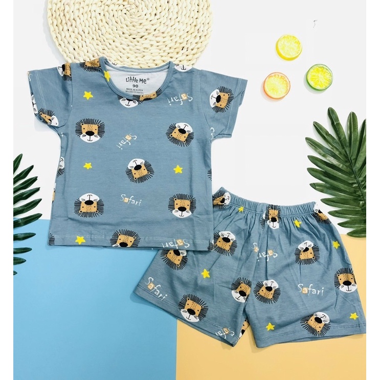 Sale bộ bé trai littwe me mềm mát co giãn 4 chiều