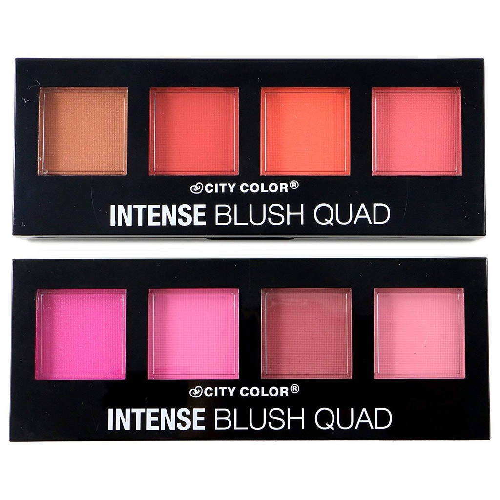 Phấn má hồng City Color 4 ô Intense Blush Quad 300gr