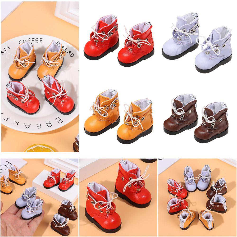 RAINBOW Giày Boot Thời Trang Xinh Xắn Cho Búp Bê 15~20cm Tỉ Lệ 1 / 12