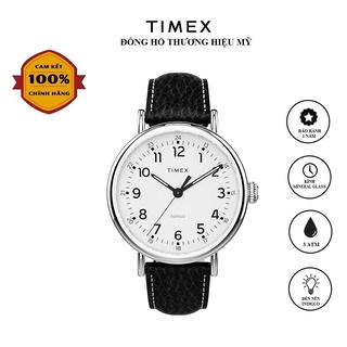 Đồng hồ Nam Timex Standard Leather Strap TW2T90900 - Đen Dây Da - Chính Hãng