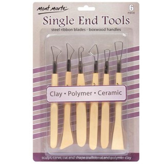 Bộ dụng cụ tạo hình, nạo đất sét, 6 món, Mont Marte/Clay shaping tool set, 6 pieces, Mont Marte