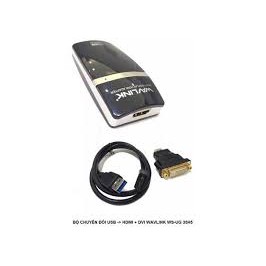Bộ chuyền đổi USB -&gt; HDMI +DVI Wavlink 2.0 WS UG 17H2 , 3.0 WS UG 35H5, bộ chuyển từ USB sang HDMI và DVI D 24+5 cái