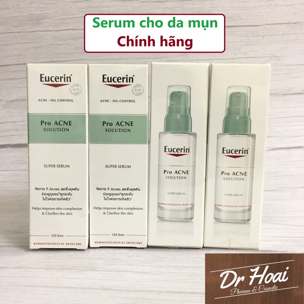 Serum Giảm Mụn Eucerin Pro Acne Solution Super Serum 30ml, Mờ Sẹo Giảm Nhờn - Tinh Chất Proacne Oil Control