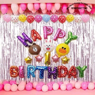 Rèm Kim Tuyến Trang Trí Sinh Nhật 2m*1m Đủ Các Màu,Rèm Trang Trí Background TT22