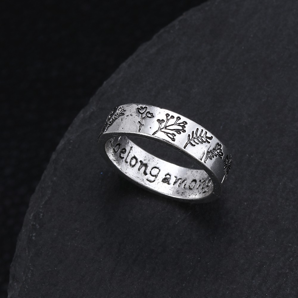 Nhẫn Đeo Tay Khắc Hình Hoa Phong Cách Bohemian Thời Trang Cho Nữ