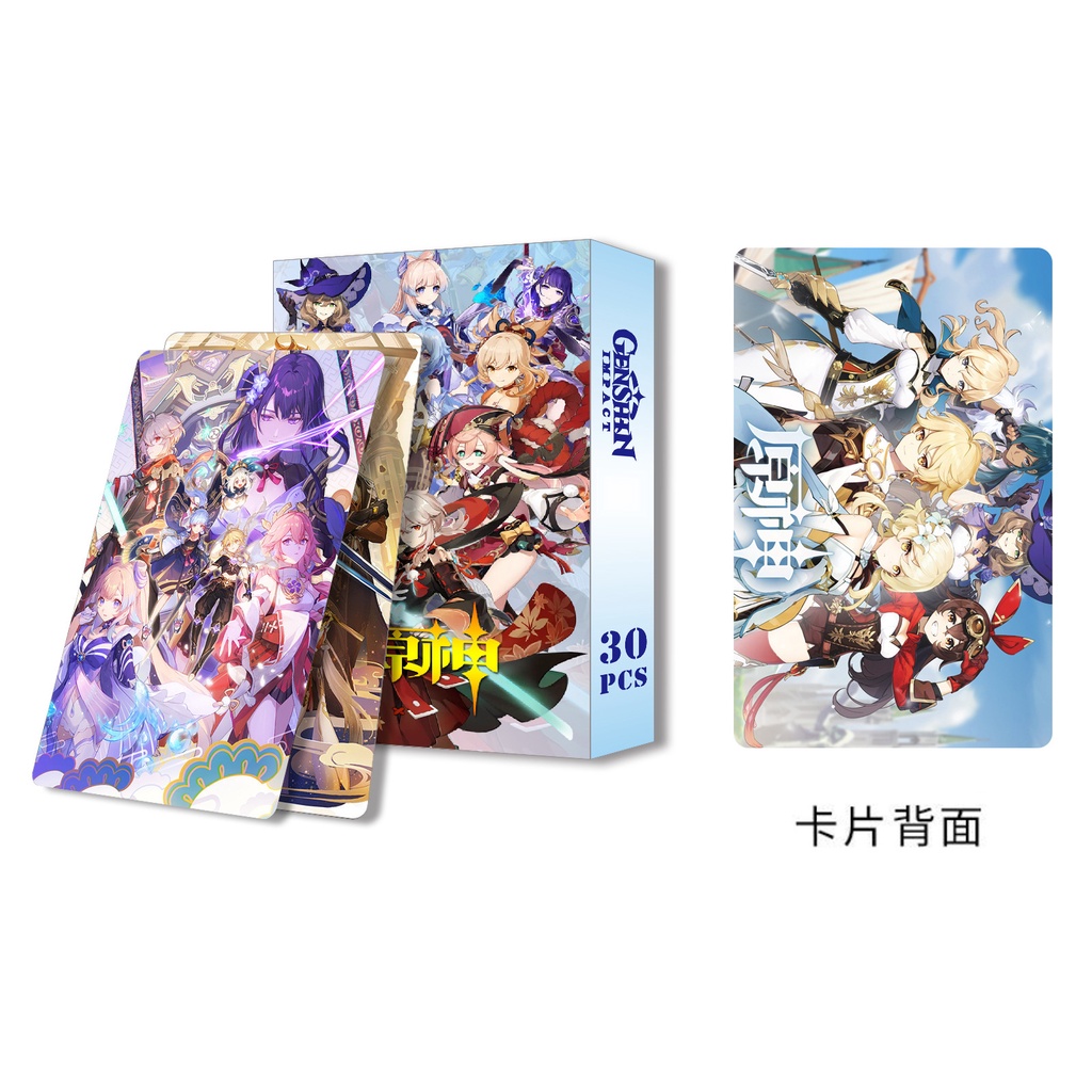 Genshin Lomo Card Double-sided Color Printing Photocard Postcard