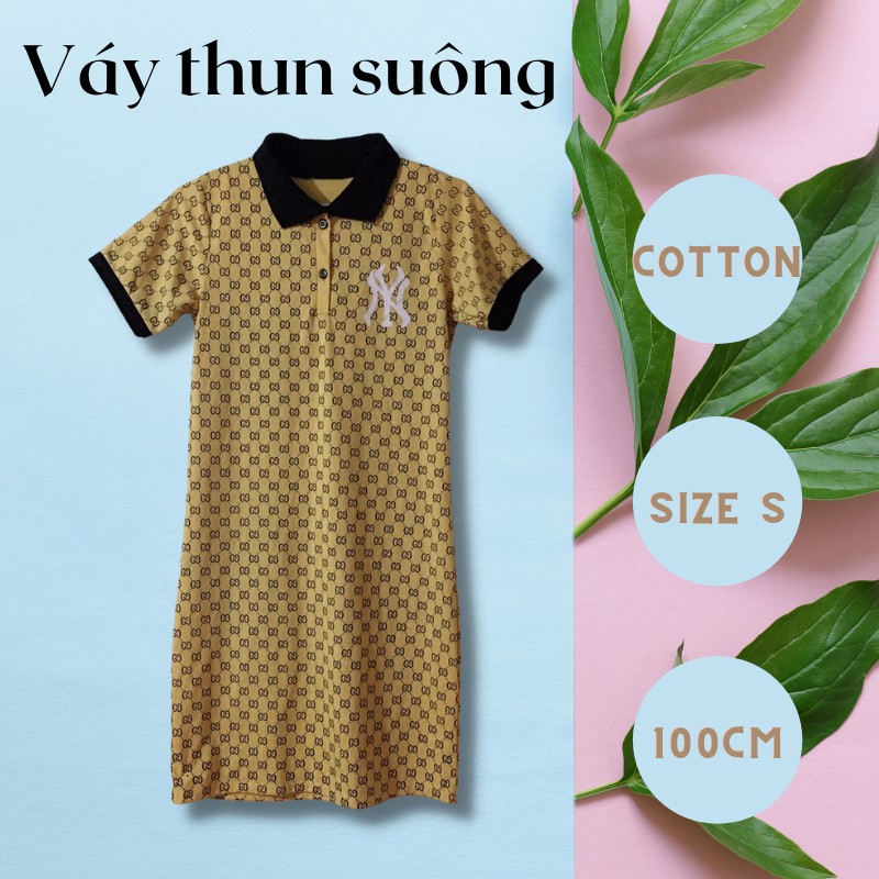 Váy thun suông hoạ tiết gc