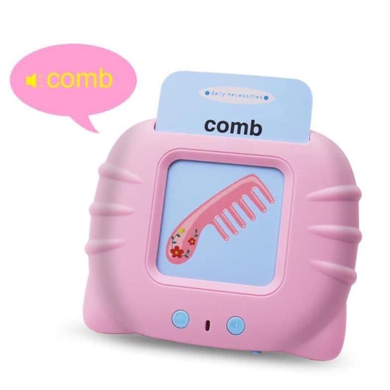 Máy Đọc Thẻ Flashcard Tiếng Anh 224 Từ Vựng Không Có Sóng Điện Từ, Kèm Dây Sạc Pin