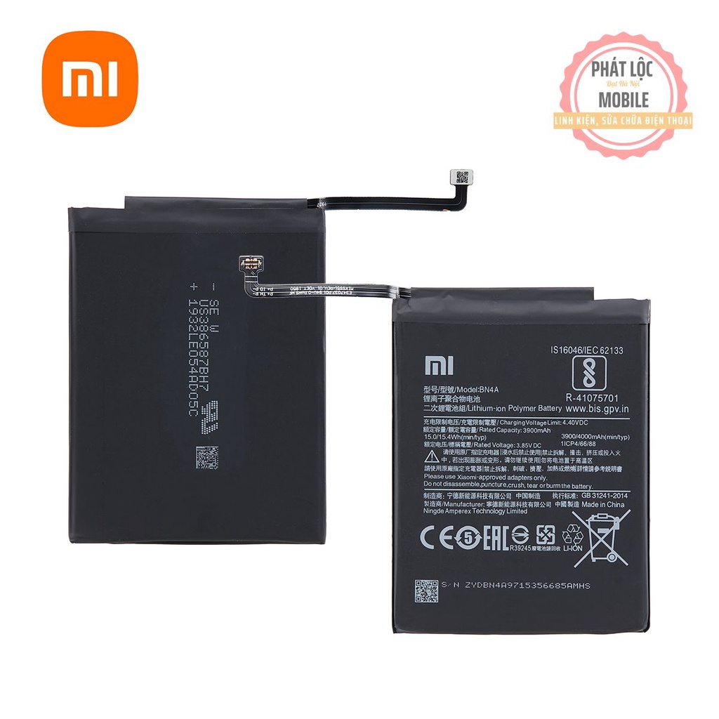Pin Xiaomi Redmi Note 7/ Note 7 Pro, Mã pin BN4A, Dung lượng 4000mAh, Bảo hành 3 tháng. Tặng kèm bộ tua vít mở máy