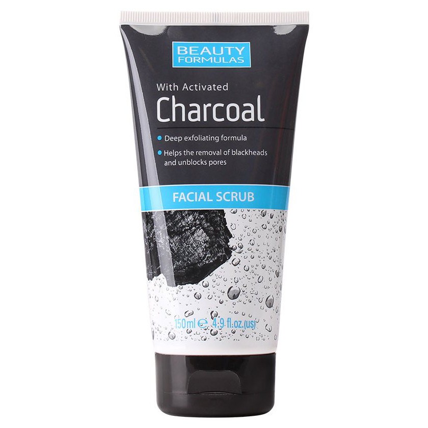 Sữa rửa mặt than hoạt tính tẩy tế bào chết Beauty Formulas Charcoal Facial - 150ml