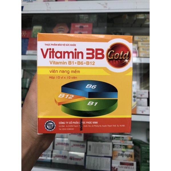 Vitamin 3B Phúc Vinh (hộp 100 viên)