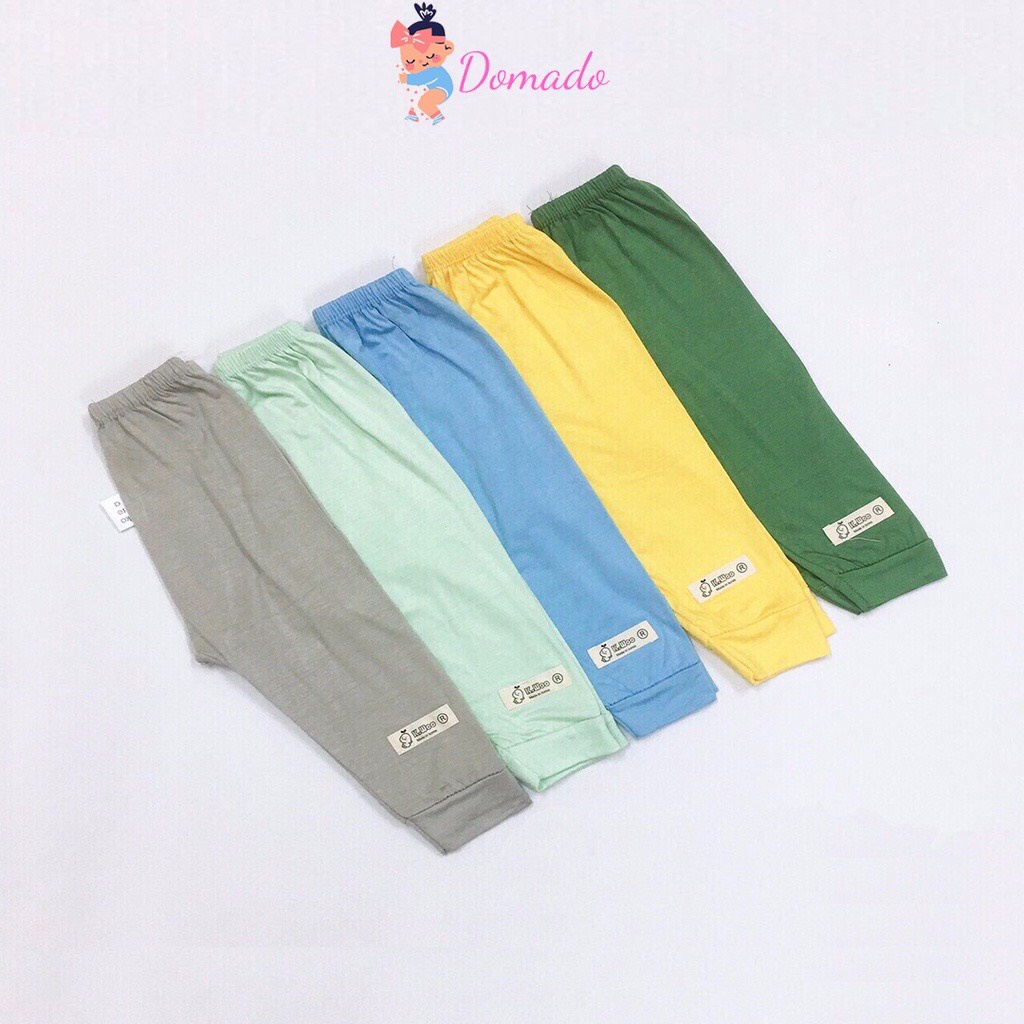 Quần dài quần chục dài thun lạnh size đại cho bé trai bé gái bo gấu cạp nhiều màu DOMADO QCD10