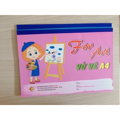 Vở Vẽ A4 Quang Huy - Vở Vẽ Học Sinh Cho Bé Sáng Tạo