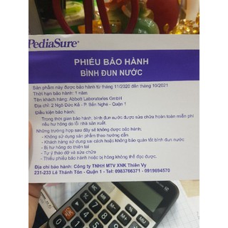 Bình Đun Nước Pha Sữa Pediasure( Bảo hành 1 năm)