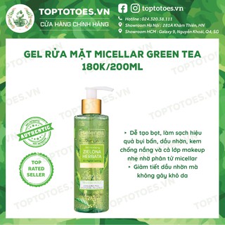 Gel rửa mặt Bielenda Green Tea 200ml làm sạch sâu, kiềm dầu, giả thumbnail