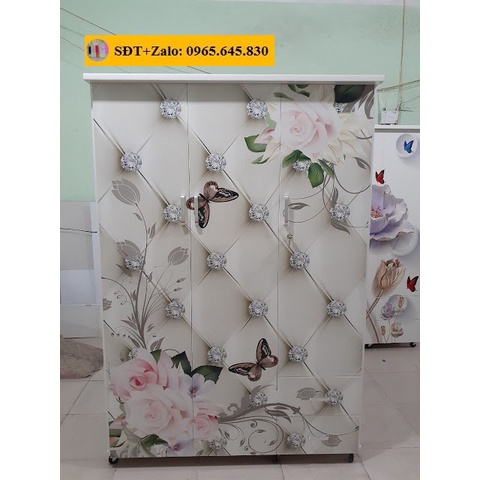 Tủ Nhựa Đài Loan 3 Cánh In 3D 296