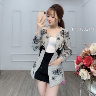 Áo khoác len form dài
