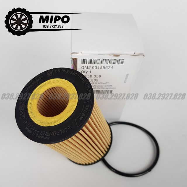Lọc nhớt, lọc dầu động cơ dùng cho xe Cruze (2010-2021), Lacetti (10-21) (Mã: 93185674 / 5650359 / 55594651)