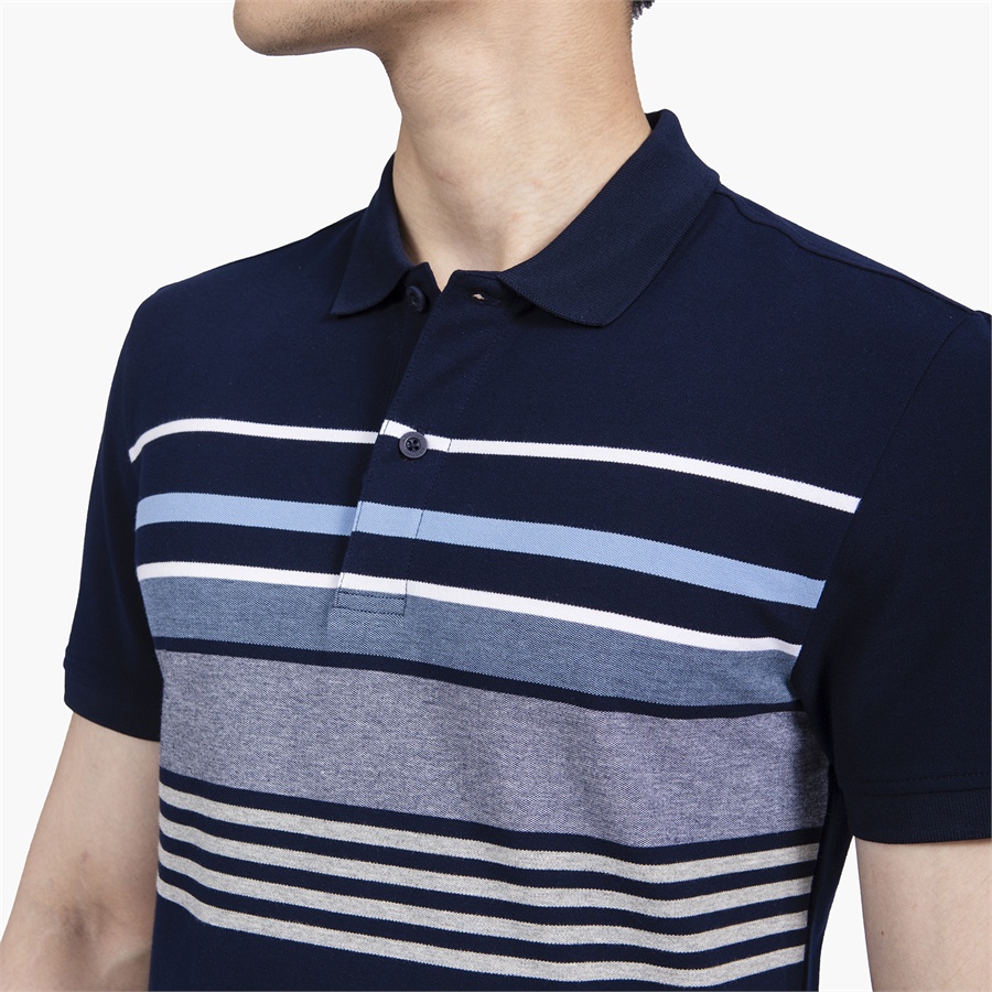 Áo polo nam Aristino APS012S2- Áo Polo phom dáng Sim fit ôm vừa vặn