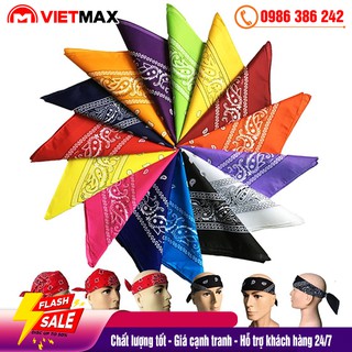 Khăn Bandana Đội Đầu, Buộc Tóc, Quàng Cổ Hiphop Họa Tiết Size 55x55 cm