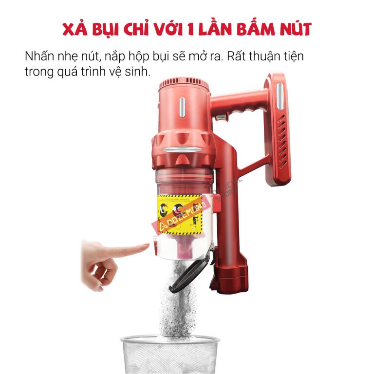 Máy Hút Bụi Cầm Tay Không Dây JK-V12 Đa Năng Cho Gia Đình Sử Dụng Pin Sạc, Hút Giường, Đệm, Xe Hơi – Bảo Hành 12 tháng