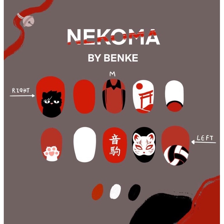 Móng úp Anime haikyuu móng úp thiết kế theo yêu cầu