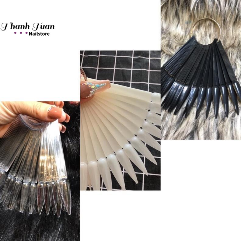 Móng que tập sơn vẽ trưng bày mẫu khách (50 que có 3 màu)  - Phụ kiện đồ nail