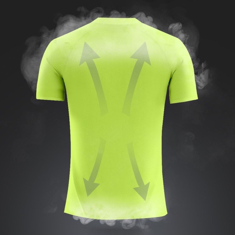 Áo thể thao thun nam nữ cổ tròn cộc tay  - áo phông unisex CO GIÃN  - Màu: Trắng - Ghi - Đen - cam - xanh - Giisel