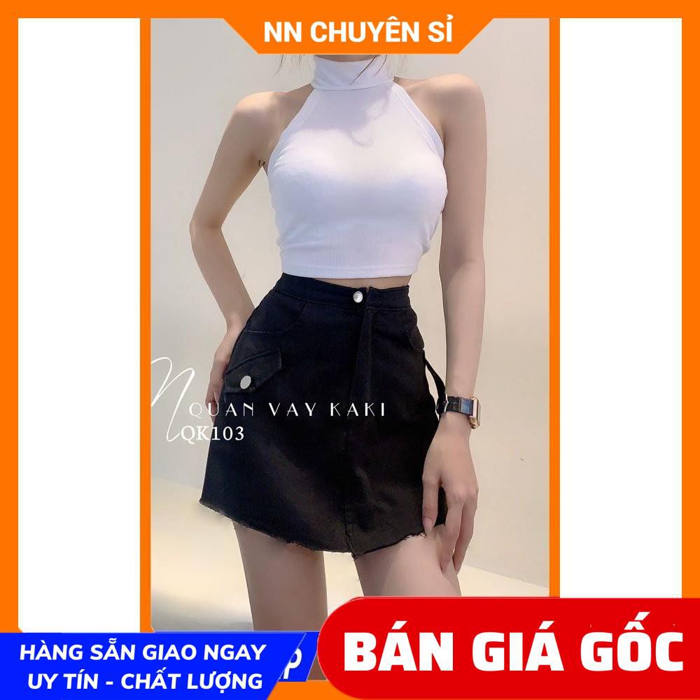 QUẦN VÁY KAKI NGẮN XINH XẮN KN103 ⚡ẢNH THẬT⚡ CHÂN VÁY NỮ