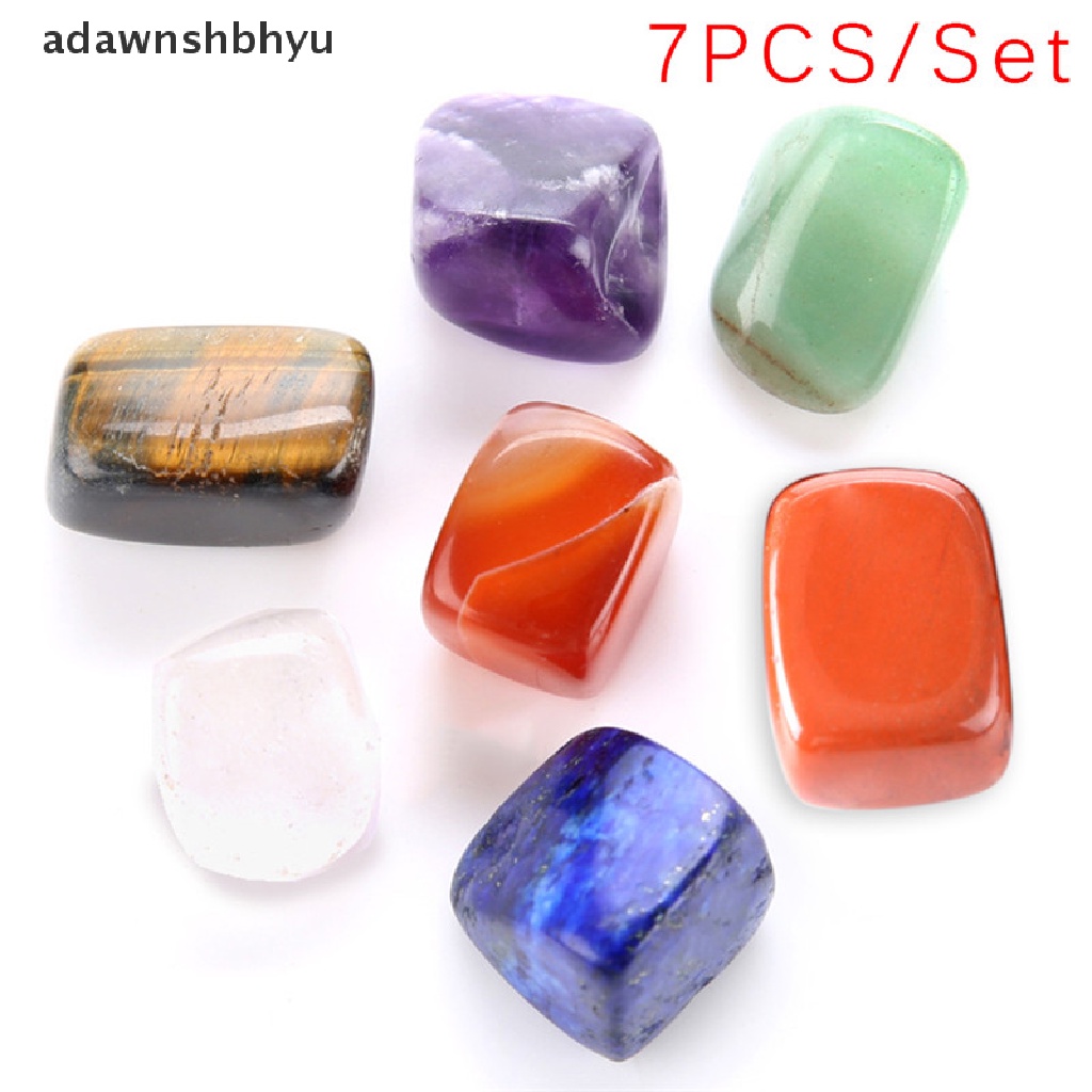 Set 7 Viên Đá Chakras Tự Nhiên Dùng Làm Trang Sức DIY