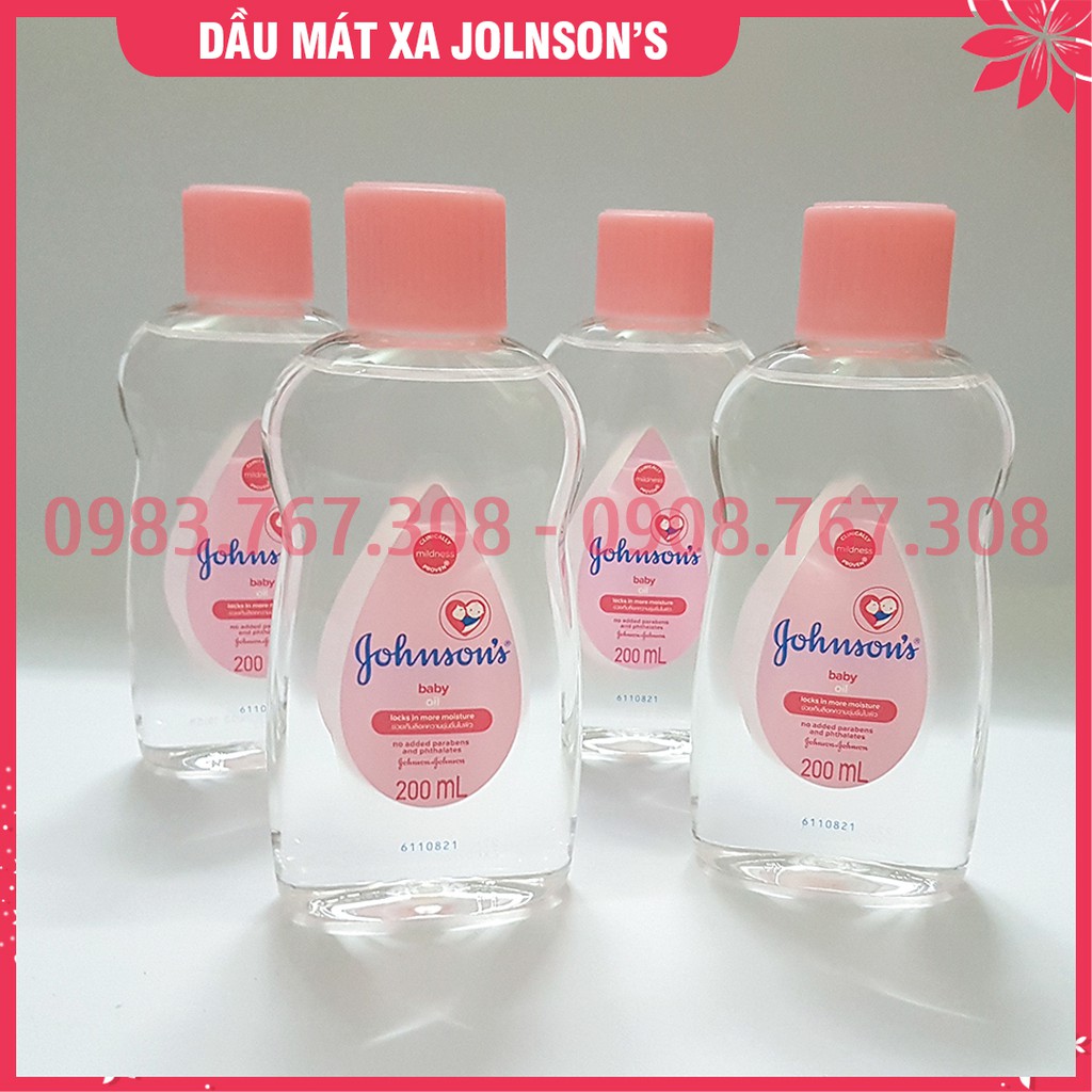 Dầu Mát-xa và Dưỡng Ẩm Johnson’s Baby Oil Cho Bé (200ml) Johnson Baby - 8850007060321