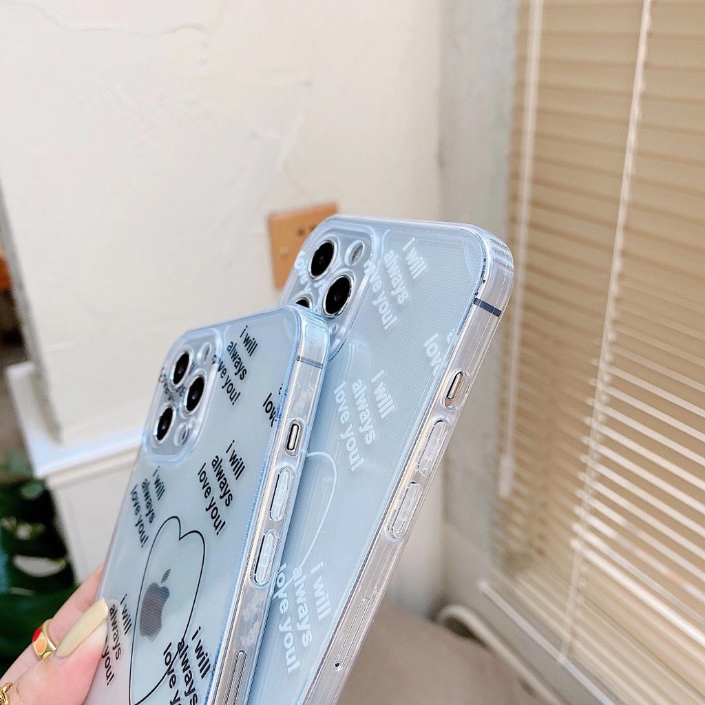 Ốp điện thoại TPU in hình trái tim cho Iphone12 / 12pro Max / 12mini / 7plus / 11pro Max / Xs Max / Xr | BigBuy360 - bigbuy360.vn