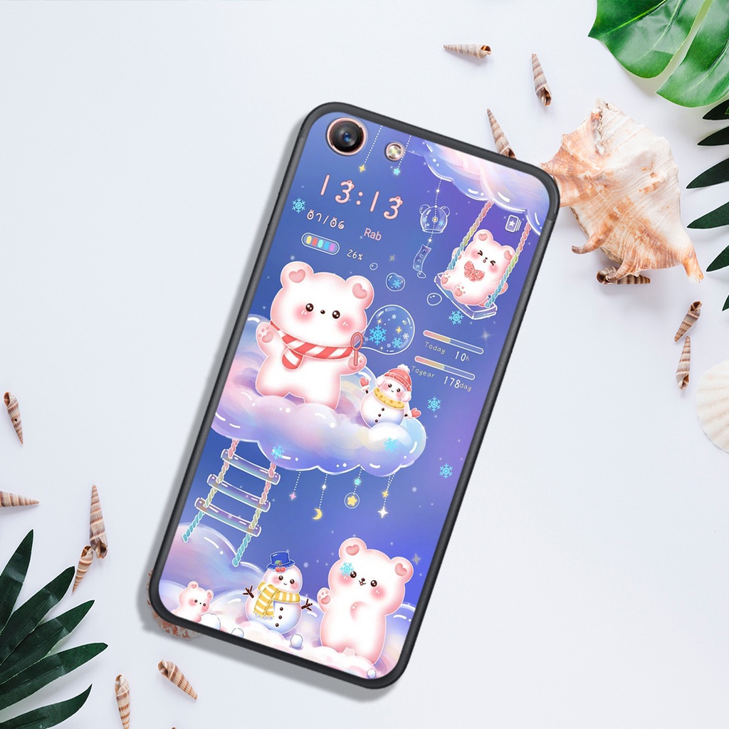 ỐP LƯNG OPPO F1 - F1S - F1 PLUS - F3 - F3 PLUS, IN HÌNH GẤU NÂU CHOCOLATE ĐÁNG YÊU.