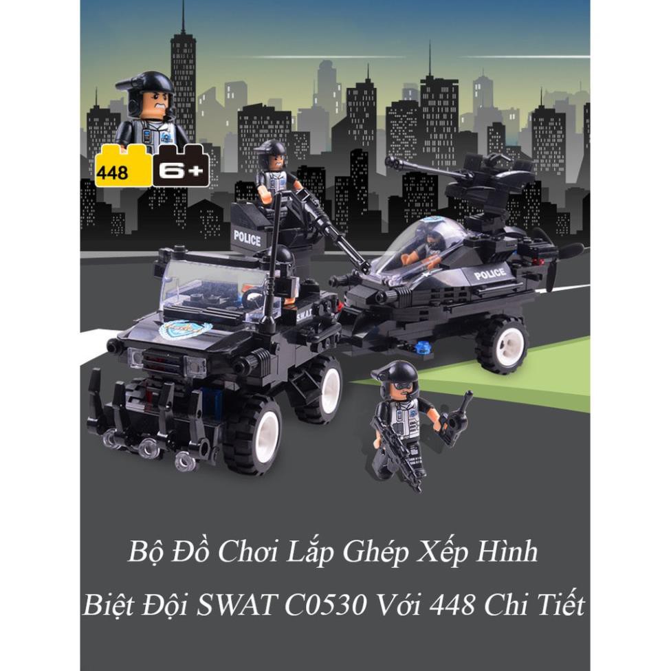 [Siêu Giảm Giá] Bộ Đồ Chơi Lắp Ghép Lego, Bộ Đồ Chơi Xếp Hình Biệt Đội SWAT