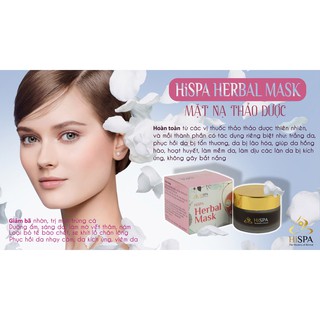 Mặt nạ thảo dược HiSPA Herbal Mask cbv23 NH34 CV1 CA12 CV8 Ch9 Ch9