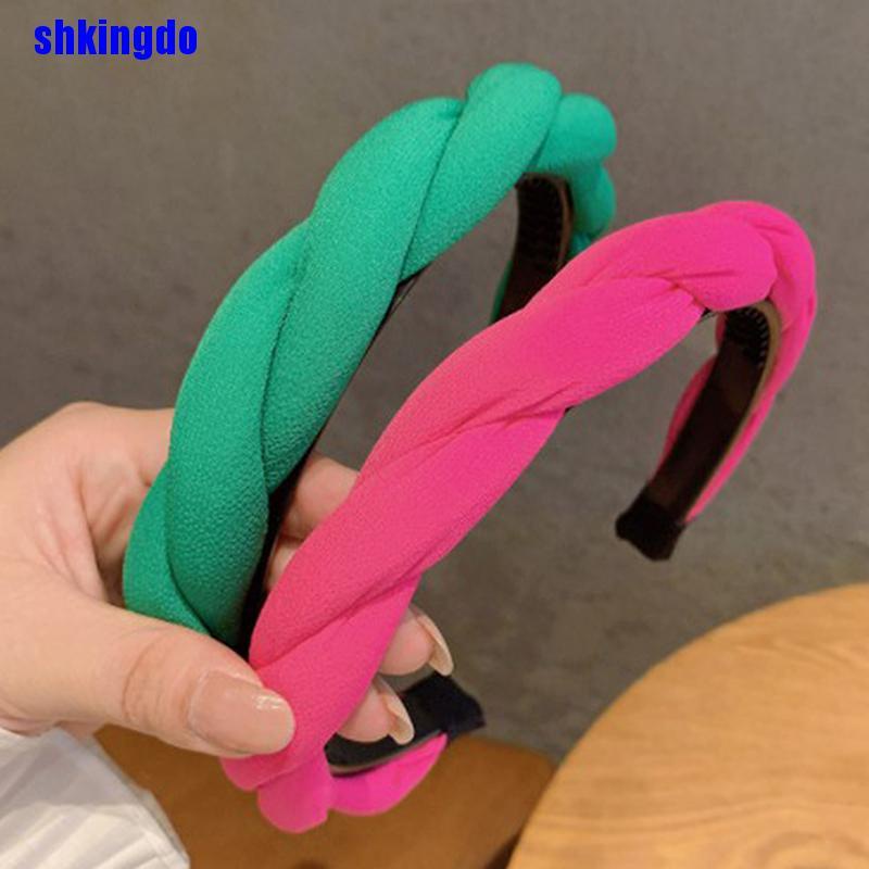 Cài tóc họa tiết xoắn màu trơn thiết kế thời trang