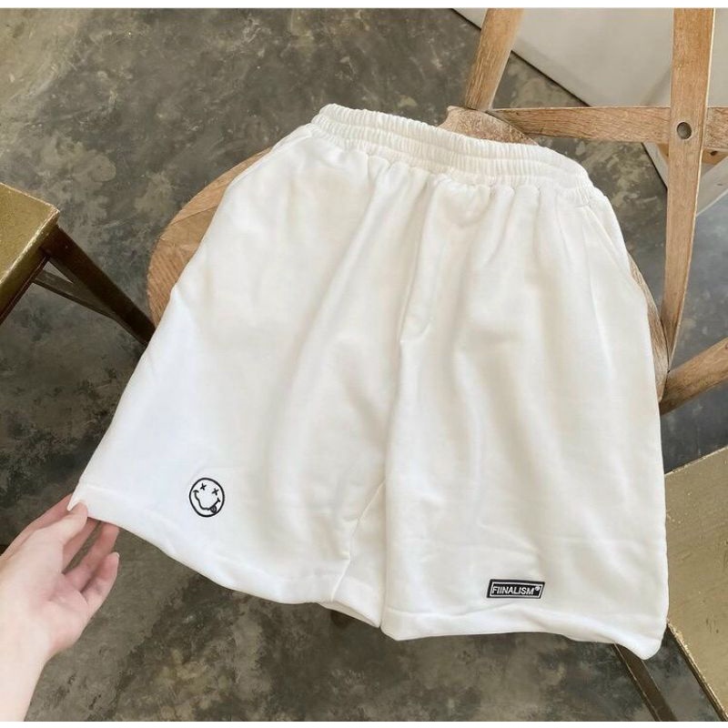 Quần Thun Short In Mặc Cười Nam Nữ Cặp Đôi 💖HOT RẺ ĐẸP💖 Quần Unisex Trơn Kiểu Đùi Lửng ulzzang - Couple Siêu Xinh