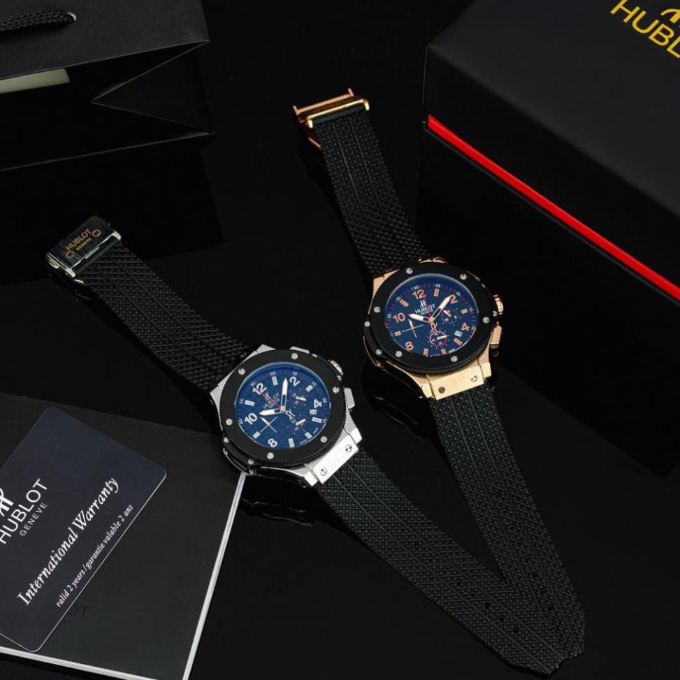 Đồng hồ nam Hublot máy pin dây cao su chống nước cao cấp bảo hành 12m DH206