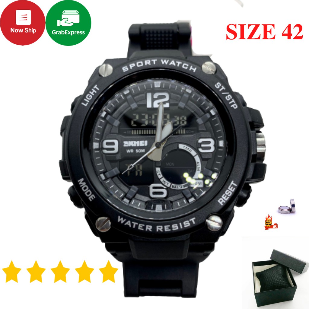 Đồng hồ thể thao nam SKMEI 1340 -DC2609 Kim điện tử, chống nước, chống va đập, đa chức năng, có đèn ban đêm nam tính | BigBuy360 - bigbuy360.vn